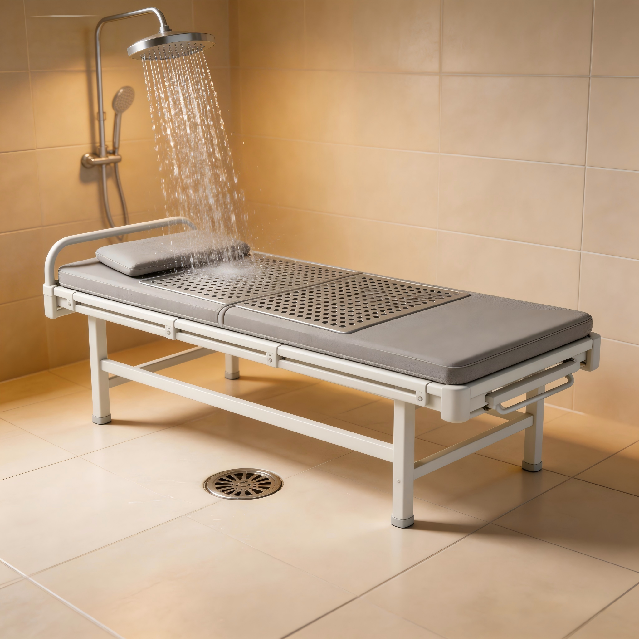 可变形淋浴担架